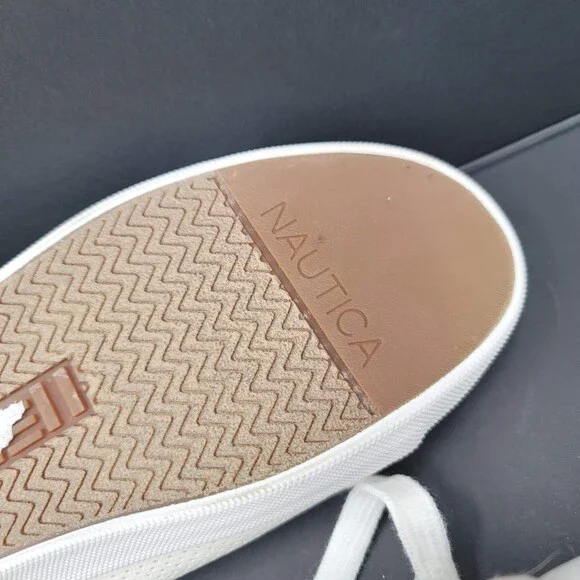 Nautica Shoes Womens Size 9 White Green Lanyard Perf Casual Sneakers Low Top New - Picture 8 of 11